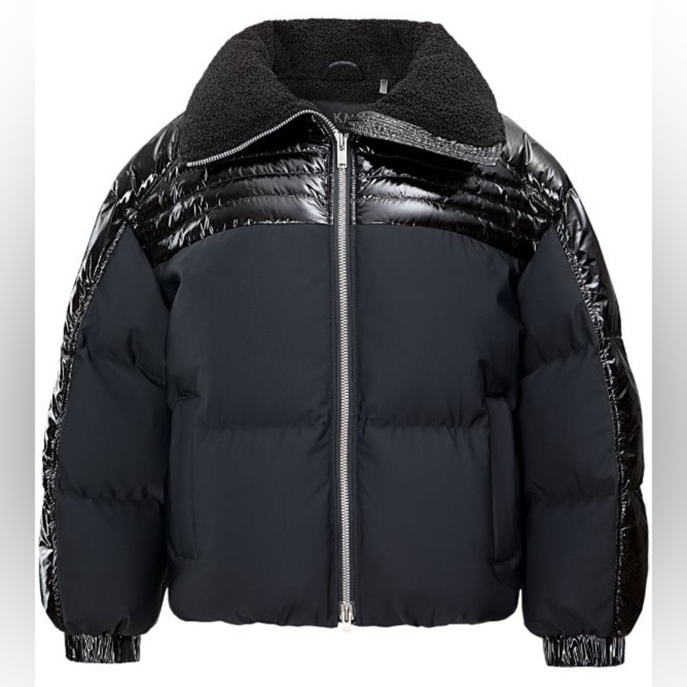 *NEAR NEW WITH TAGS* MOOSE KNUCKLES Women's 2-tone black puffer || Size S